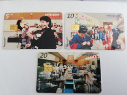 ZWITSERLAND  CHIPCARD SERIE /   CHF 5,-+ CHF 10,-+ CHF 20,-  MIXED       Nice Used   **9648** - Suisse