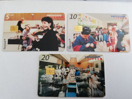 ZWITSERLAND  CHIPCARD SERIE /   CHF 5,-+ CHF 10,-+ CHF 20,-  MIXED       Nice Used   **9648** - Schweiz