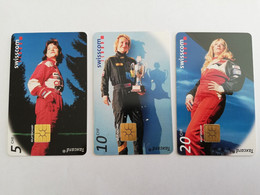 ZWITSERLAND  CHIPCARD SERIE /   CHF 5,-+ CHF 10,-+ CHF 20,- COUREUR       Nice Used   **9656** - Suisse