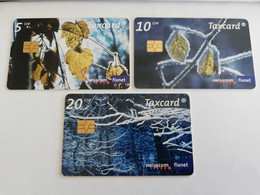 ZWITSERLAND  CHIPCARD SERIE /   CHF 5,-+ CHF 10,-+ CHF 20,-WINTER/LEAFS       Nice Used  **9664** - Schweiz