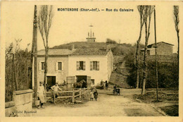 Montendre * La Rue Du Calvaire * Villageois * Maréchal Ferrant ? - Montendre