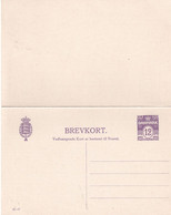 DANEMARK       ENTIER POSTAL/GANZSACHE/POSTAL STATIONERY    CARTE AVEC REPONSE - Postal Stationery
