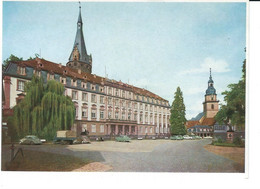 Erbach Im Odenwald, Gräfliches Schloß Mit Stadtkirche Und Rathaus, PKWs, Nicht Gelaufen - Erbach
