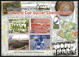 NEVIS  Feuillet N° 1825/28   * *  ( Cote 10e )     Football  Soccer  Fussball 75e Anniversaire De La Coupe Du Monde - Altri