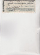 ASSEGNO  BANCARIO :  BANCA  CATTOLICA  DEL  VENETO .  1946 - Cheques & Traveler's Cheques