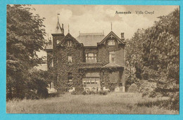 * Assenede (Meetjesland - Oost Vlaanderen) * (Uitg C. Pladet Aerts) Villa Cruyl, Kasteel, Chateau, Old, Rare, TOP - Assenede