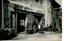 CPA.07.ARDECHE.ROCHEMAURE.RESTAURANT COUTAS. - Rochemaure