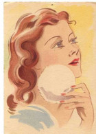 Non Signé, Visage De Femme Avec Houpette De Maquillage - Contemporary (from 1950)
