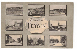 Feyzin Canton De Saint-Fons Souvenir De - Multi Vues Rhône 69320 Dos Vert Cpa Ecrite Au Dos En 1919 En B.Etat - Feyzin