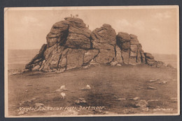 Vintage Postcard Postale Carte Postkarte Haytor Rocks (1491 Feet) Dartmoor Devon Posted With KGVI Stamps 1946 - Dartmoor