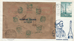 Vaticano - Annullo 1963- Citta Del Vaticano Gordon Cooper Posta Aerea Vaticana Space Enterprise Lettera  Envelope - Briefe U. Dokumente
