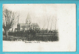 * Werken - Wercken (Kortemark - West Vlaanderen) * De Kerk, église, Church, Kirche, Zeldzaam, Unique, TOP, Rare - Kortemark