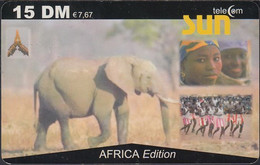 GERMANY Prepaid - Sun Telecom - Afrika Edition - Elefant - 15DM/ 7,67€ - [2] Prepaid