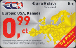 GERMANY Prepaid - ECO World Communications GmbH 5€ Europa, USA, Kanada 0,99 Ct - [2] Prepaid