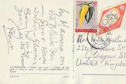 Romania &  Marcofilia, Eforie Sud, Vedere Din Parc, Glasgow Scotland 1967 (184) - Covers & Documents