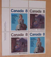 Canada 1975 658-9 Maud Montgomery Et Louis Hémon Bloc De Coin TL - Blocks & Sheetlets