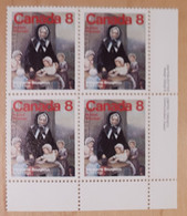 Canada 1978 660 Marguerite Bourgeois Bloc De Coin BR - Blocks & Sheetlets