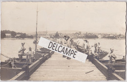 RÜEDESHEIM - Carte Photo Souvenir Du Pont Temporaire Installé Par Le 3ème Régiment Du Génie De Chauny - Rüsselsheim