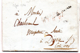 Paris - LAC (22/06/1807) Marque De Franchise Ministre De La Guerre (lettre à Caractère Privé!!!) - 1801-1848: Précurseurs XIX