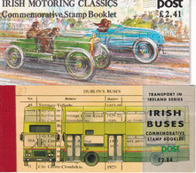 IRLANDE - 1989+1993 - 2 CARNETS De TIMBRES COMPLETS TRANSPORTS AUTO + BUS - COTE YVERT = 29 EUR - Postzegelboekjes