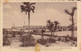 Afrique Occidentale Senegal Pont De Chemin De Fer Sur Le Marigot De Seybar - Sénégal