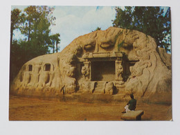 India Mahabalipuram  Tiger Cave  A 221 - Indien