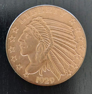 USA - ‘1929 Indian/Liberty’ ½ Oz - Copper Commemorative Coin - Collections