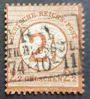 Deutschland 1874, Mi 29 2 1/2 Auf 2 1/2 Gr. Gestempelt - Usados