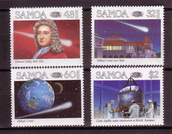 SPACE - Halley - SAMOA - Set 4v MNH - Colecciones