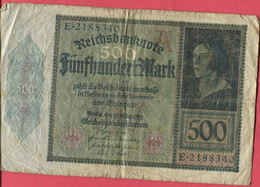 500 Marks 25/03/22  4 Euros - Ohne Zuordnung