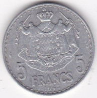 Monaco 5 Francs 1945, Louis II, En Aluminium - 1922-1949 Luigi II