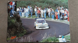 CPM AUTO VOITURE DE SPORT CORSE TURBO 16 B SABY JF FAUCHILLE PEUGEOT - Rally Racing