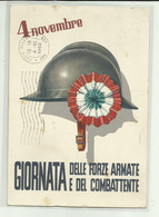 4 NOVEMBRE GIORNATA DELLE FORZE ARMATE E DEL COMBATTENTE, TIMBRO CAPITANERIA DI CASTELLAMARE DI STABIA 1962 VIAGGIATA FG - Andere & Zonder Classificatie