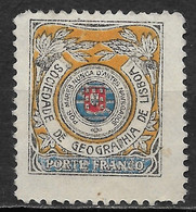 SOCIEDADE De GEOGRAFIA De LISBOA 1912 - Afinsa 03 - Unused Stamps