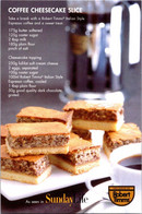 (5 H 50) (Avanti) (1 Postcard) Food - Coffee Chessecake Slice (cake) - Recettes (cuisine)