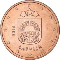 Lettonie, 5 Euro Cent, 2014, Stuttgart, TTB, Cuivre Plaqué Acier, KM:152 - Lettonie