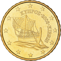Chypre, 10 Euro Cent, Kyrenia Ship, 2008, FDC, Or Nordique - Chypre