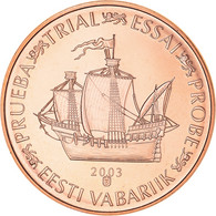 Estonie, 5 Euro Cent, 2003, Unofficial Private Coin, FDC, Cuivre Plaqué Acier - Privatentwürfe