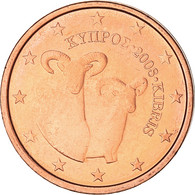 Chypre, 2 Euro Cent, Two Mouflons, 2008, SPL, Cuivre Plaqué Acier - Cyprus