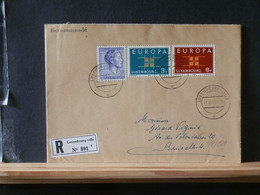 99/127    LETTRE  LUX. 1963  RECOMM. POUR LA BELG. - Covers & Documents