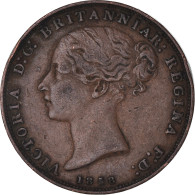 Monnaie, Jersey, Victoria, 1/26 Shilling, 1858, TB+, Cuivre, KM:2 - Jersey