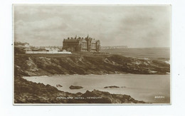 Devon Postcard Newquay  Rp Headland Hotel Posted 1949 Hotel - Newquay