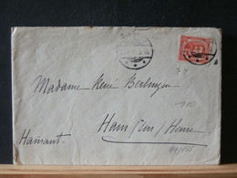 99/138 LETTRE  LUX POUR LA BELG.  1911 - 1891 Adolphe Voorzijde