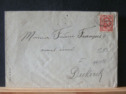 99/139 LETTRE  LUX - 1891 Adolphe Front Side