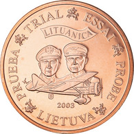 Lituanie, Fantasy Euro Patterns, 5 Euro Cent, 2003, SPL+, Cuivre Plaqué Acier - Pruebas Privadas
