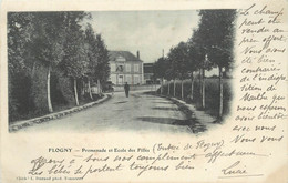 FLOGNY - Promenade Et école Des Filles. - Flogny La Chapelle