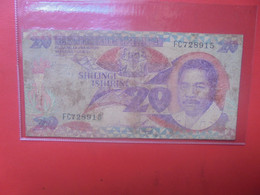 TANZANIE 20 SHILINGI 1987 Circuler (L.2) - Tanzanie