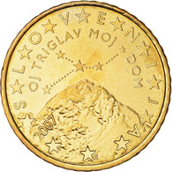 Slovénie, 50 Euro Cent, Triglav, The Highest Mountain In Slovenia, 2007, SPL+ - Slovénie