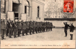 Métier Sapeurs Pompiers De La Ville De Paris - L'Appel Des Hommes Morts Au Feu (pli Coin Gauche) - Feuerwehr