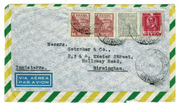 Ref 1548 - 1951 Airmail Cover - Brasil Mixed Franking To Birmingham UK - Covers & Documents